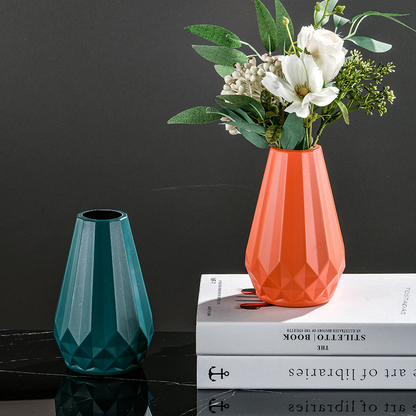 Nordic Style Plastic Vase for Flowers - Small Size