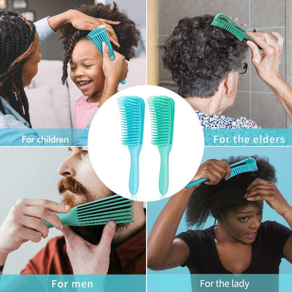 Hair Comb and Brush with Scalp Massage Features