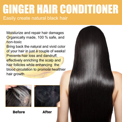 EELHOE Ginger Essence Conditioner for Smooth Black Hair