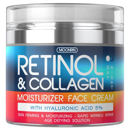 Collagen Retinol Moisturizer Face cream with Hyaluronic Acid 1.8 Oz