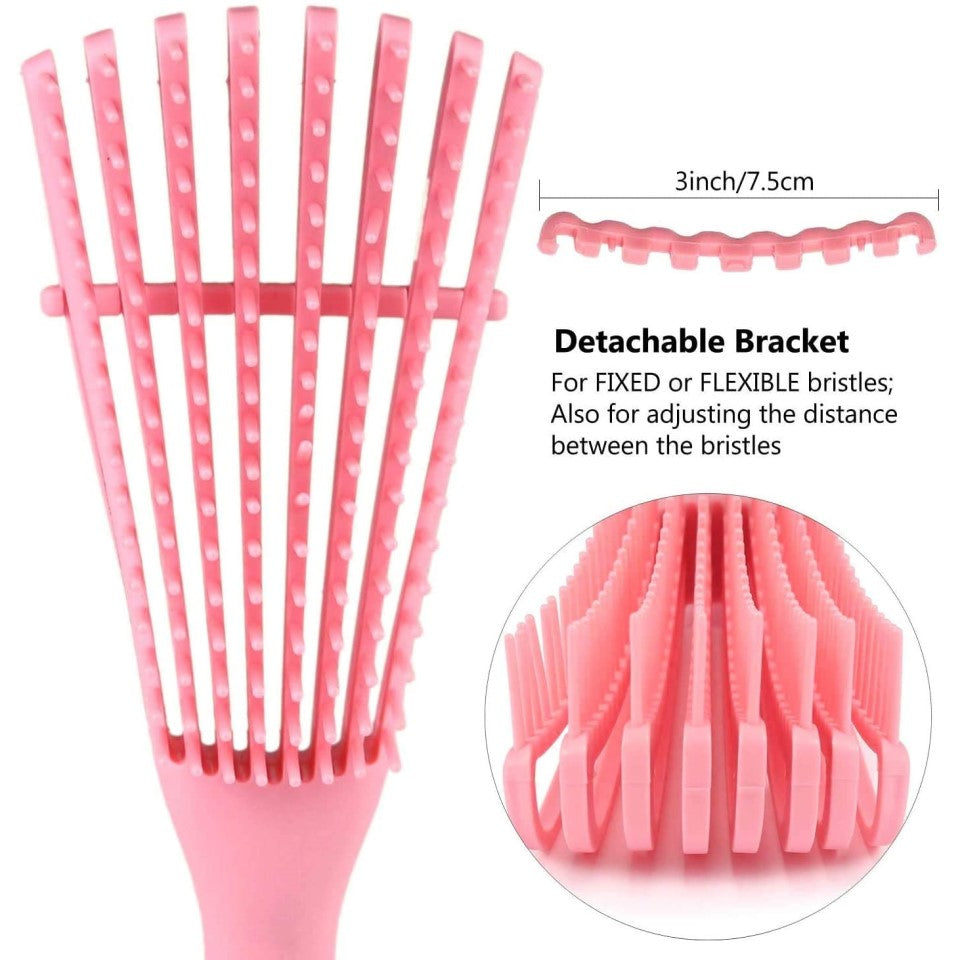 Hair Comb and Brush with Scalp Massage Features
