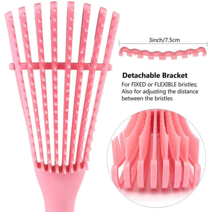 Hair Comb and Brush with Scalp Massage Features