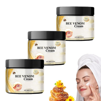 Zhnnt 3 PCS Bee Venom Cream，Bee Venom Repair Cream，Hydrating & Moisturizing，2024 New Bee Venom Cream for All Skin Types of Men and Women