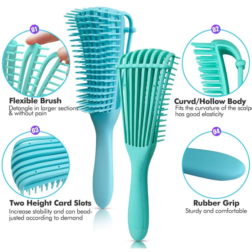 Hair Comb and Brush with Scalp Massage Features