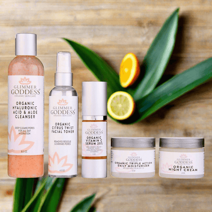 Complete Organic Anti-Wrinkle 5-Step Kit with Vitamin C & SPF 30
